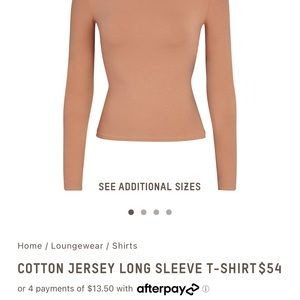 Skims! Cotton Ribbed legging & Cotton Jersey long sleeve T-shirt